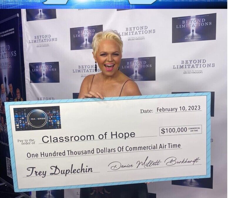 Lady JB Owen And Her Charity Initiative, Ignite Humanity, Receives $100,000 Donation From Traverse TV For School Of Hope